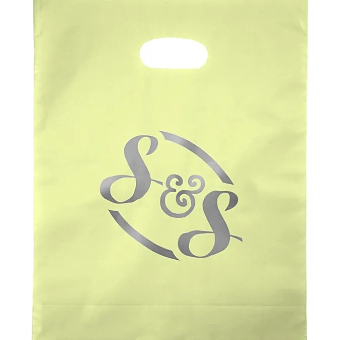 Colored Frosted Die-Cut Convention Bag - 15 inches x 12 inches - Foil