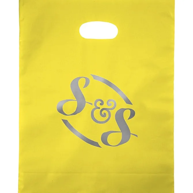 Colored Frosted Die-Cut Convention Bag - 15 inches x 12 inches - Foil