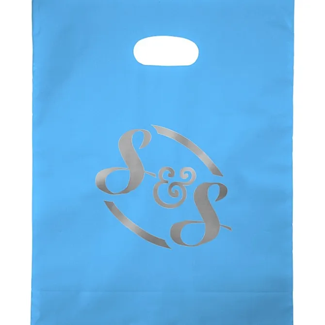 Colored Frosted Die-Cut Convention Bag - 15 inches x 12 inches - Foil