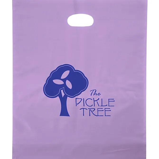 Colored Frosted Die-Cut Convention Bag - 18 inches x 15 inches - Foil