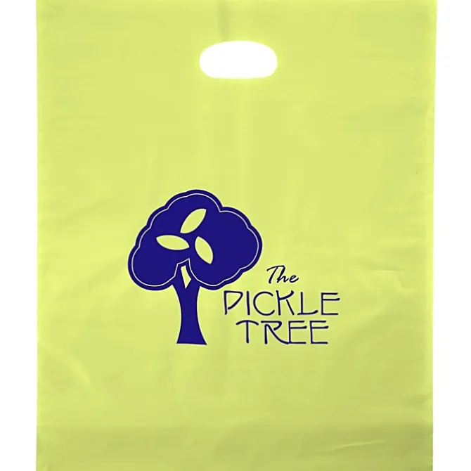 Colored Frosted Die-Cut Convention Bag - 18 inches x 15 inches - Foil