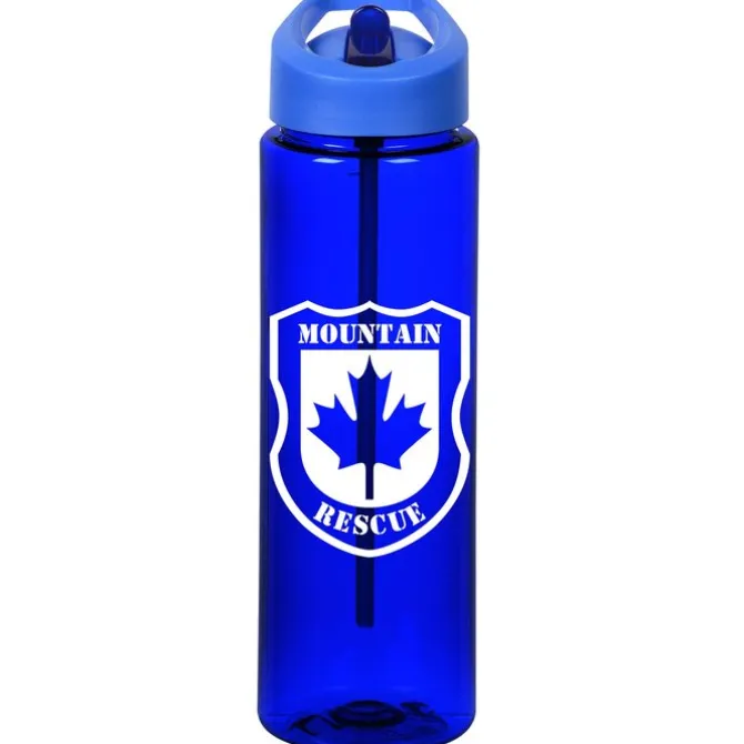 Colorful Bottle with Flip Straw Lid - 24 oz