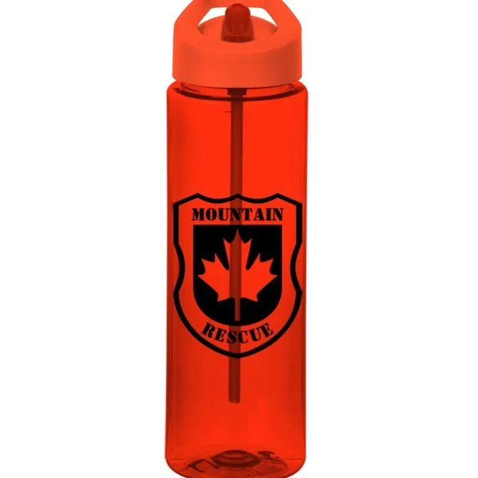 Colorful Bottle with Flip Straw Lid - 24 oz