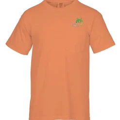 Comfort Colors Garment-Dyed 6.1-oz Pocket T-Shirt - Embroidered