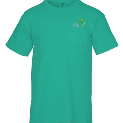 Comfort Colors Garment-Dyed 6.1-oz Pocket T-Shirt - Embroidered