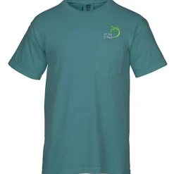 Comfort Colors Garment-Dyed 6.1-oz Pocket T-Shirt - Embroidered