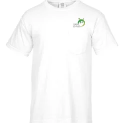 Comfort Colors Garment-Dyed 6.1-oz Pocket T-Shirt - Embroidered