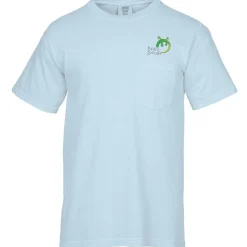 Comfort Colors Garment-Dyed 6.1-oz Pocket T-Shirt - Embroidered