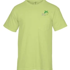 Comfort Colors Garment-Dyed 6.1-oz Pocket T-Shirt - Embroidered