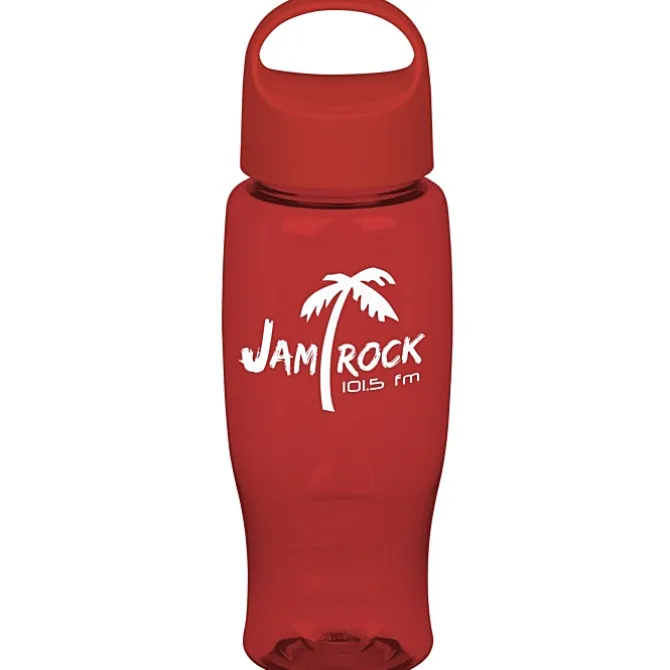 Comfort Grip Bottle with Oval Crest Lid - 27 oz.