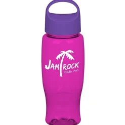 Comfort Grip Bottle with Oval Crest Lid - 27 oz.