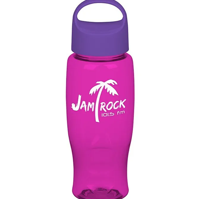 Comfort Grip Bottle with Oval Crest Lid - 27 oz.