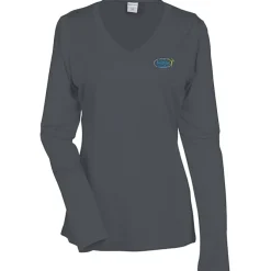 Contender Athletic LS V-Neck T-Shirt - Ladies' - Embroidered