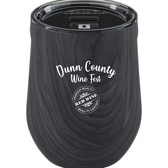 Corkcicle Stemless Wine Cup - 12 oz - Wood