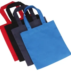 Cotton Sheeting Colored Economy Tote - 9 1/2 inches x 9 inches - Full Color