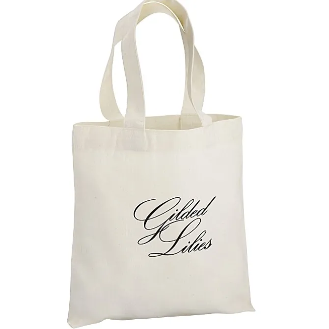 Cotton Sheeting Natural Economy Tote - 9 1/2 inches x 9 inches - 24 hr