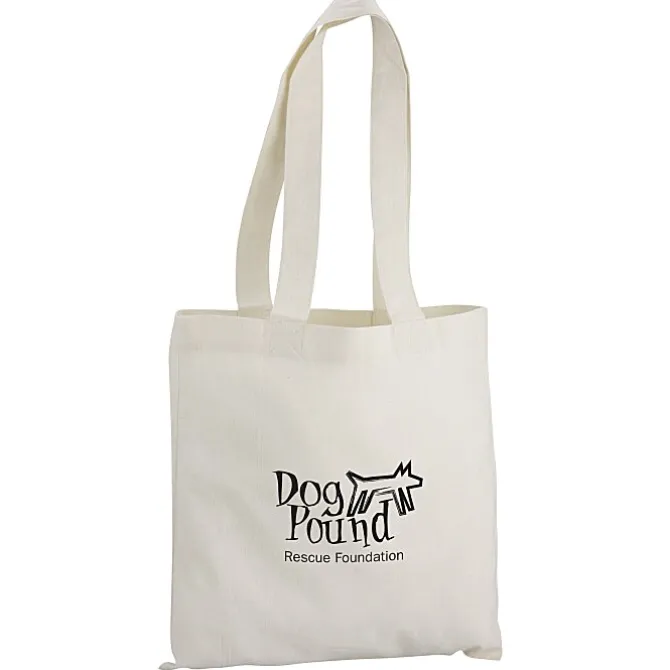 Cotton Sheeting Natural Economy Tote - 12 1/2 inches x 12 inches - 24 hr
