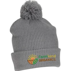 Cozy Rib Knit Pom Beanie