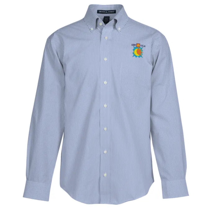 Crown Collection Banker Stripe Shirt - Men's