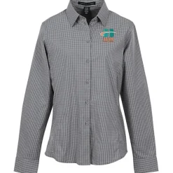 CrownLux Performance Mini Check Shirt - Ladies'