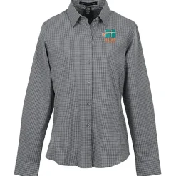 CrownLux Performance Mini Check Shirt - Ladies'