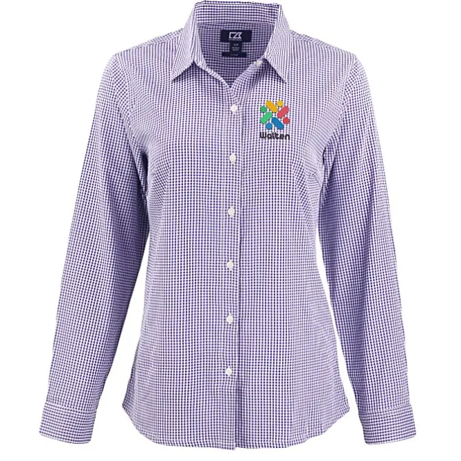 Cutter & Buck Skyline Gingham Dress Shirt - Ladies'