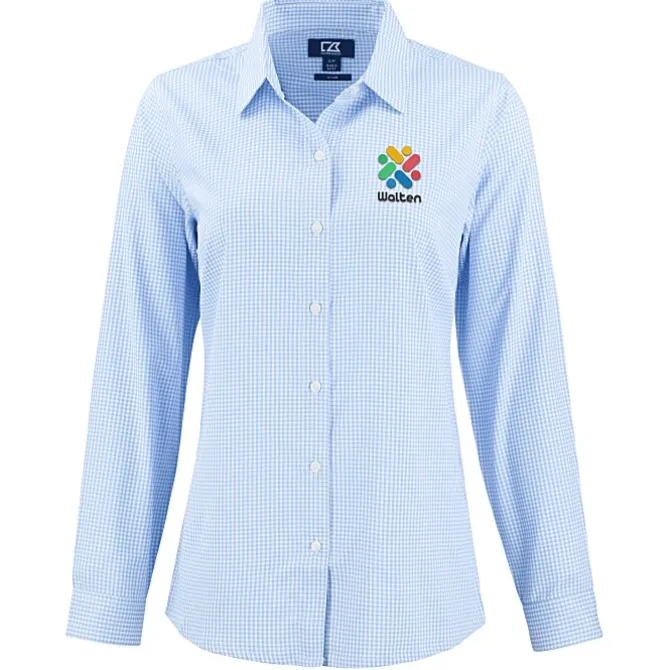 Cutter & Buck Skyline Gingham Dress Shirt - Ladies'
