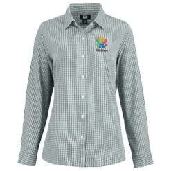 Cutter & Buck Skyline Gingham Dress Shirt - Ladies'