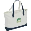 Danbury Zippered Tote - Embroidered