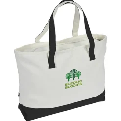 Danbury Zippered Tote - Embroidered