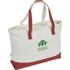 Danbury Zippered Tote - Embroidered
