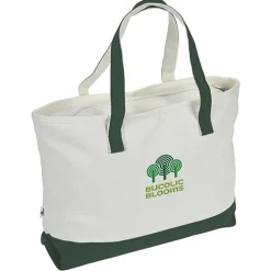 Danbury Zippered Tote - Embroidered