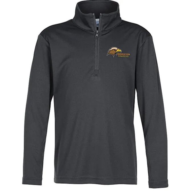 Defender Performance 1/4-Zip Pullover - Youth - Embroidered