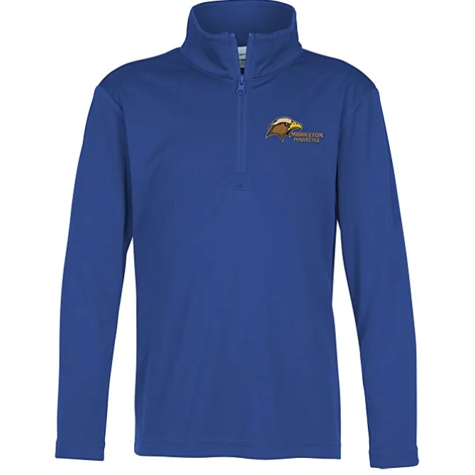 Defender Performance 1/4-Zip Pullover - Youth - Embroidered