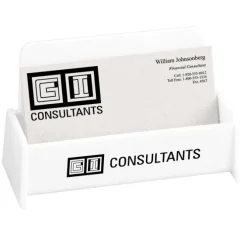 Desktop Business Card Holder - Opaque - 24 hr