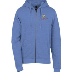 District Perfect Tri Iconic Fleece Full-Zip Hoodie - Men's - Embroidered