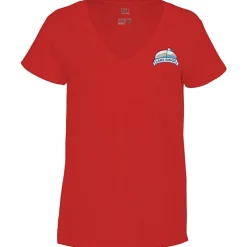 District Recycled V-Neck T-Shirt - Ladies' - Embroidered