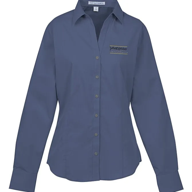 Easy Care Poplin Crosshatch Shirt - Ladies'