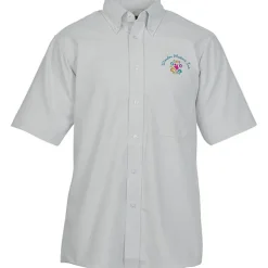Easy Care Short Sleeve Oxford Shirt - Men's - 24 hr