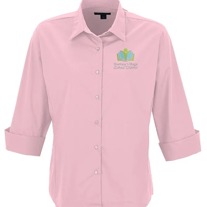 Easy Care 3/4 Sleeve Stretch Poplin Blouse - Ladies'
