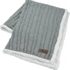 Elegant Cable Knit Chenille Throw