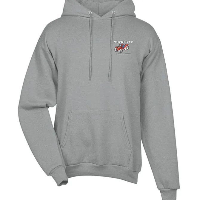 Fashion Pullover Hooded Sweatshirt - Men's - Embroidered