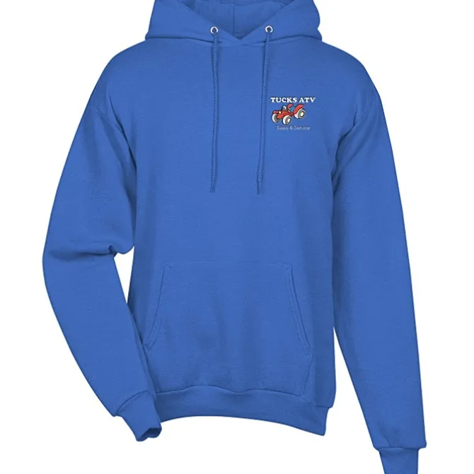 Fashion Pullover Hooded Sweatshirt - Men's - Embroidered