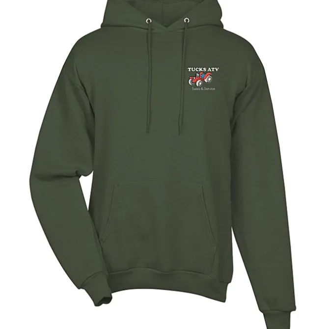 Fashion Pullover Hooded Sweatshirt - Men's - Embroidered