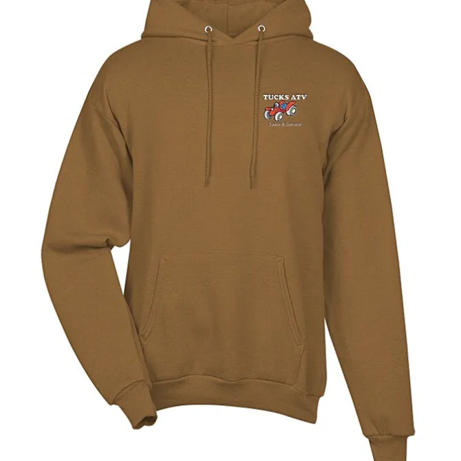 Fashion Pullover Hooded Sweatshirt - Men's - Embroidered