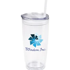 Flurry Tumbler with Straw - 20 oz - Full Color
