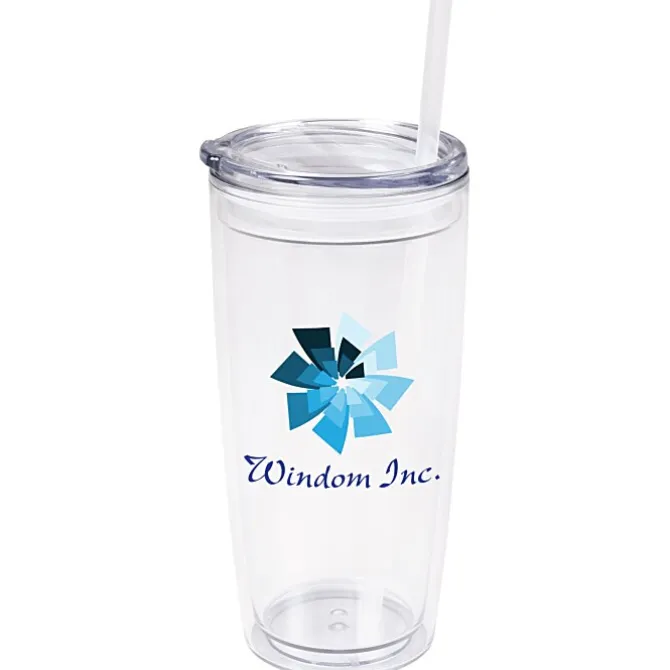 Flurry Tumbler with Straw - 20 oz - Full Color