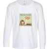 Gildan 5.3-oz Cotton LS T-Shirt - Youth - Full Color - White