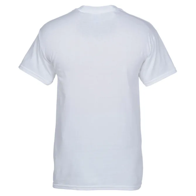 Gildan 5.3-oz Cotton T-Shirt - Men's - Full Color - White