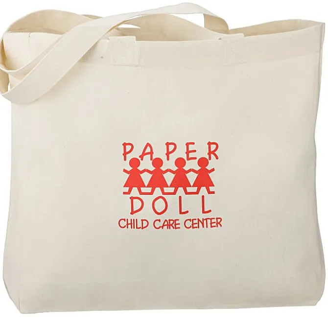 Gusseted Organic Cotton Sheeting Tote